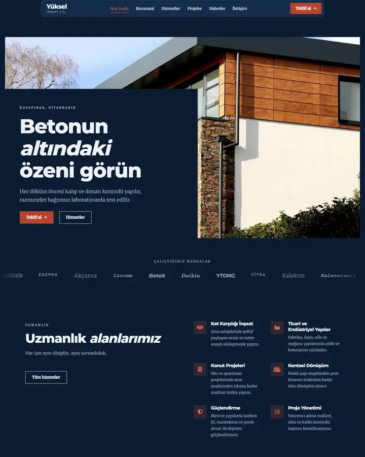 Tema 05 – Klasik Kurumsal tasarım önizlemesi
