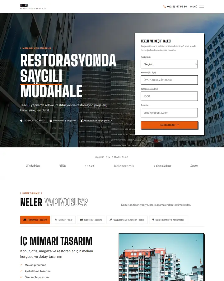 Tema 32 – Brütalist tasarım önizlemesi
