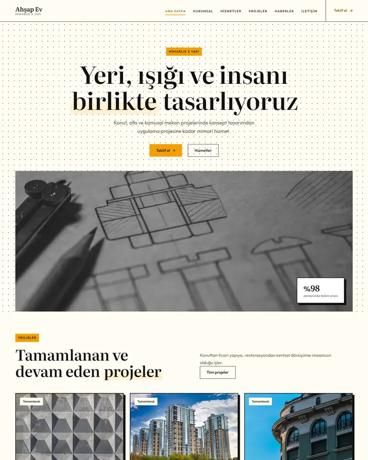 Tema 38 – Brütalist tasarım önizlemesi
