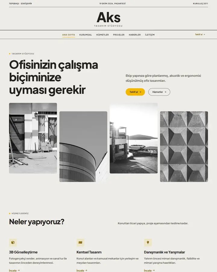 Tema 43 – Minimal tasarım önizlemesi