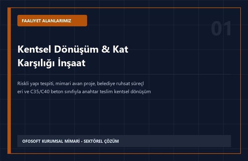 Kentsel Dönüşüm & Kat Karşılığı İnşaat