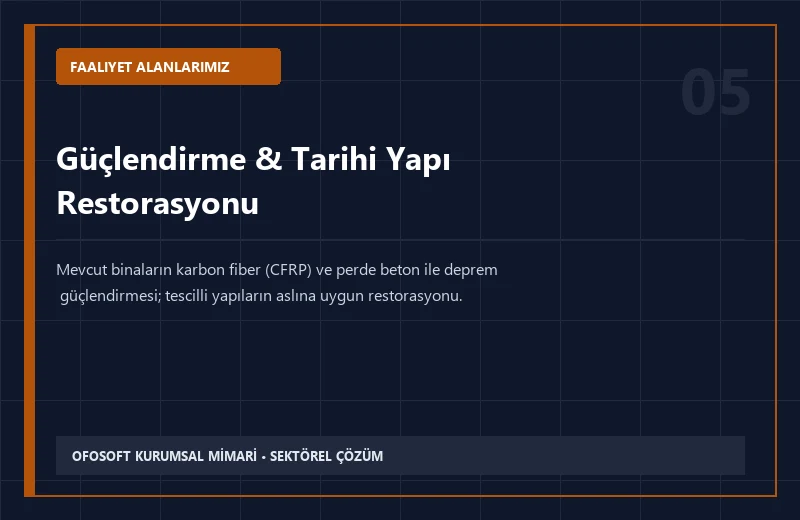 Güçlendirme & Tarihi Yapı Restorasyonu